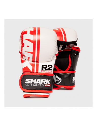 Guantilla MMA R2 Blanco-Rojo SHARK