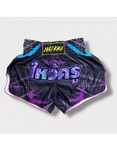 Pantalón Muay Thai Purple/Blue Light...