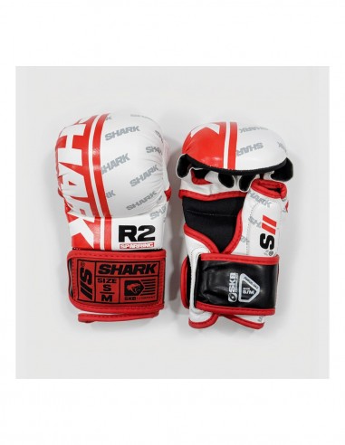 Guantilla MMA IIS Blanco-Rojo